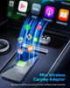 Беспроводной адаптер CarPlay и Android Auto 2в1 FAHREN: Wi-Fi 5.8GHz, Чип A9, Алюминиевый корпус, USB-A/C (Silver) - изображение 3