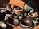 Набір посуд з червоної глини ангоб на 8 персон "Вечірній затишок" - зображення 2