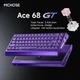 Геймерська магнітна клавіатура Mchose ACE68GT HE, RGB, 16K Hz, RS/SOCD/DKS/MT/TGL/ Macros, АНГ Purple/Фіолетова (ACE68GTPURPLE) - изображение 1
