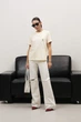 ДЖИНСИ WIDE LEG МОЛОЧНИЙ З ПОТЕРТОСТЯМИ WL615 2603105392136 36 Молочний - изображение 3