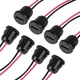 Комплект питания разъем гнездо Type C 2pin 24AWG 10см 5шт кабель до 3А 5В панельный монтаж USB Type C вход питания - изображение 3