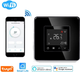 Умный Wi-Fi терморегулятор ELIOS сенсорный для электрического тёплого пола, чёрный, стеклянная панель - изображение 5