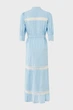 Жіноча блакитна сукня у смужку Striped lace dress Mexx 34 MF006301151W - изображение 5