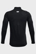 Чоловічий чорний термореглан UA CG Armour Fitted Mock Under Armour 3XL 1366066-001 - зображення 4