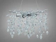 Подвесная хрустальная люстра Diasha с прозрачным хрустальным декором под шесть ламп Е14 цвет хром IP20 Глициния - изображение 3