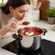 Кастрюля-скороварка 6 л из нержавеющей стали для индукционной плиты с герметичной крышкой - изображение 6