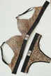 Комплект белья Victoria's Secret Cotton Lightly Lined Wireless Bra Shine Patch Leopard Set 34C-XS - изображение 2