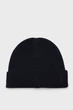 Чоловіча темно-синя вовняна шапка FINE KNITTED WOOL BEANIE Gant OS 9911034 - изображение 1