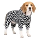 Комбінезон для собак WAUDOG Clothes малюнок "Зебра", софтшелл, L55, B 69-76 см, С 46-52 см - изображение 3