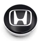Колпачок заглушка ступицы колеса Honda 60 мм черный+хром - изображение 2
