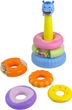 Пірамідка LEAN Toys Різнокольорові обручі 13480 (5905323217201) - зображення 3