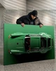 Картина з машиною - Porsche 911 Green Dream - 40х60 см - зображення 7