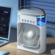 Настольный мини-кондиционер 3 в 1 AIR COOLER FAN Mini (Белый) — вентилятор с контейнером для льда и LED подсветкой. - изображение 2