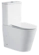 Унітаз-компакт підлоговий конусна чаша TORNADO 1.0 з сидінням білий Mixxus BEVEL MI6690 (00150304) - изображение 1