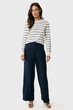 Жіночі темно-сині лляні брюки Wide leg linen pants Mexx 36 MF007000151W - изображение 2