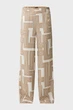 Жіночі бежеві брюки з візерунком Graphic pants Mexx 34 MF007001751W - изображение 5