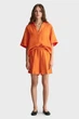 Жіночі помаранчеві лляні шорти REL LINEN BLEND PULL ON Gant 36 4020096 - изображение 4