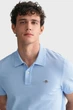Чоловіче блакитне поло REG SHIELD SS PIQUE POLO Gant M 2210 - изображение 4