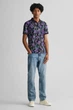 Чоловіче фіолетове поло з візерунком IRIS SS PIQUE Gant M 2062020 - изображение 2