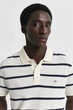 Чоловіче біле поло у смужку STRIPED POLO Gant M 2014022 - изображение 4