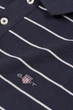 Чоловіче темно-синє поло у смужку STRIPED Gant L 2014026 - изображение 4