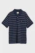 Чоловіче темно-синє поло у смужку STRIPED Gant L 2014026 - изображение 5