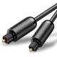 Аудіокабель Ugreen AV122 Toslink – Toslink 1 м чорний - изображение 4