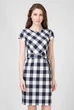 Жіноча картата сукня FITTED GINGHAM Gant 34 4501063 - изображение 1