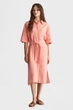Жіноча коралова лляна сукня Gant 34 4503319 - изображение 1