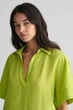 Жіноча салатова лляна сукня REL SS LINEN CAFTAN Gant 38 4503318 - изображение 4