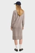 Жіноча бежева вовняна сукня HERRINGBONE DETAIL ROLLNECK DRESS Gant S 4502078 - изображение 2