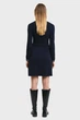 Жіноча темно-синя сукня CONTRAST RIBBED KNITTED DRESS Gant S 4502080 - изображение 2