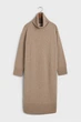 Жіноча бежева вовняна сукня HERRINGBONE DETAIL ROLLNECK DRESS Gant S 4502078 - изображение 7