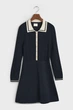 Жіноча темно-синя сукня CONTRAST RIBBED KNITTED DRESS Gant S 4502080 - изображение 5