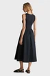 Жіноча чорна сукня MIDI JERSEY WOVEN COMBO DRESS Gant S 4503369 - изображение 2