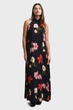 Жіноча чорна сукня з візерунком FLORAL PRINT HALTERNECK Gant 34 4503359 - изображение 1