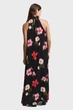 Жіноча чорна сукня з візерунком FLORAL PRINT HALTERNECK Gant 34 4503359 - изображение 2