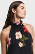 Жіноча чорна сукня з візерунком FLORAL PRINT HALTERNECK Gant 34 4503359 - изображение 4