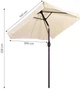 Parasol ogrodowy ModernHome by Multistore MultiGarden SL-UM019 BEIGE - obraz 7