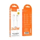 Кабель HOCO Type-C to Type-C Surpass fast charging data cable X115 |1m, 240W/5A| - зображення 7