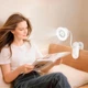 Вентилятор HOCO HX610 clip mount fan, 3 Levels, 1800mAh, 6h, 65dB, white - изображение 8