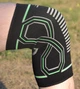 Наколінники PowerPlay 4099 Knee Support Чорно/Зелені L/XL (пара) - изображение 5