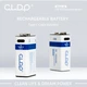 Аккумуляторнаz батарейка крона 6F22 CLDP Li-Po 9V 3150mWh Type-C USB 2 шт - изображение 3
