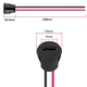 Разъем гнездо питания Type-C, 5шт, с проводом 2pin 24AWG 10см - изображение 2