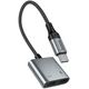 Переходник HOCO UPA34A Type-C to Type-C*2 (Metal gray) (250897) - изображение 5