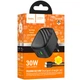 Сетевое зарядное устройство HOCO CS102A Folding PD30W+QC3.0 (1USB-A/1C) + кабель Type-C to Type-C (Black) (250866) - изображение 4