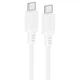 Дата кабель Borofone BX115 Lotto Type-C to Type-C 60W (1m) (White) (251359) - изображение 1