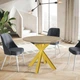 Стол кухонный раскладной RoMax Oscar Slide 80x80 см (110x80см) Loft Дуб Сонома/Золотой - изображение 3