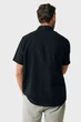 Чоловіча чорна лляна сорочка BRANDON Basic linen shirt short sleeve Mexx XL MF007200251M - изображение 3