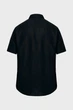 Чоловіча чорна лляна сорочка BRANDON Basic linen shirt short sleeve Mexx XL MF007200251M - изображение 6